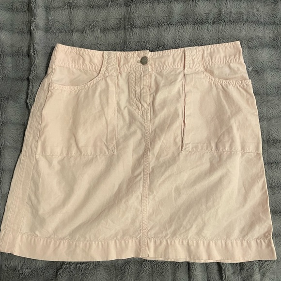Women’s J Crew blush pink cotton cargo skirt size 6 - Picture 1 of 4